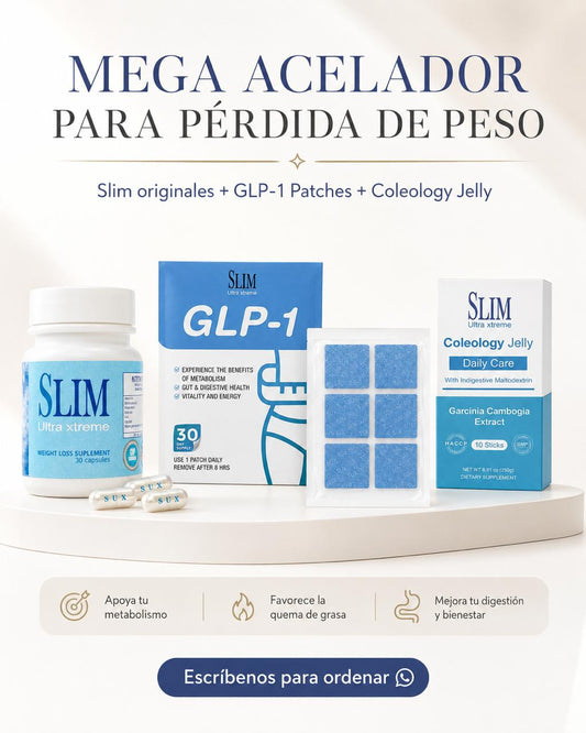 SUX (30 cápsulas) + Coleology Jelly + GLP1 Parche